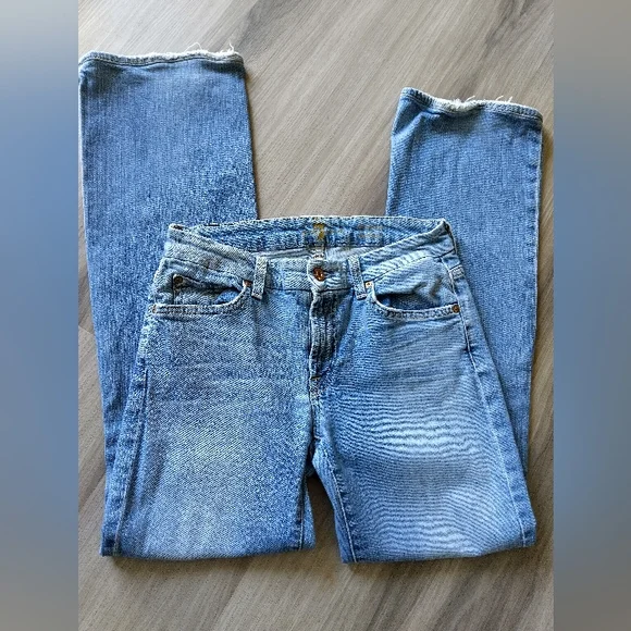 7 For All Mankind Kimmie Blue Jeans - Picture 2 of 7